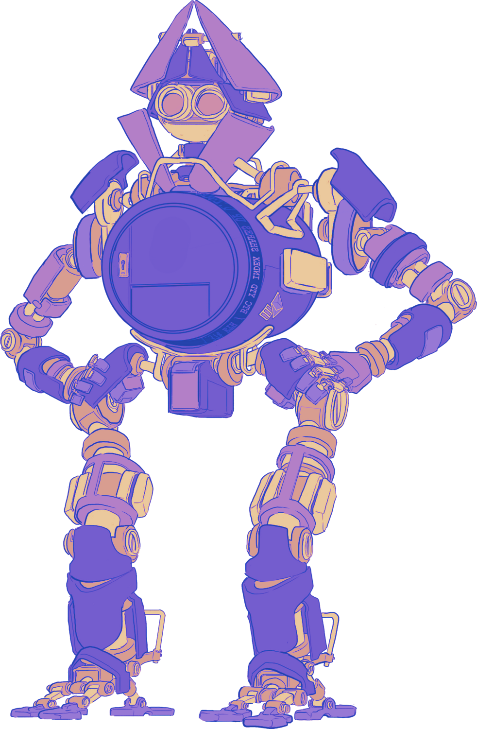An illustration of a friendly robot holding a wallet.